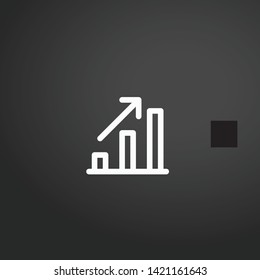 Analytics vector icon. Analytics concept stroke symbol design. Thin graphic elements vector illustration, outline pattern for your web site design, logo, UI. EPS 10.
