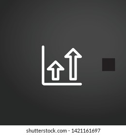 Analytics vector icon. Analytics concept stroke symbol design. Thin graphic elements vector illustration, outline pattern for your web site design, logo, UI. EPS 10.