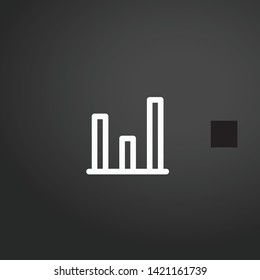 Analytics vector icon. Analytics concept stroke symbol design. Thin graphic elements vector illustration, outline pattern for your web site design, logo, UI. EPS 10.