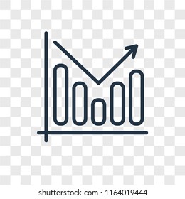 Analytics vector icon isolated on transparent background, Analytics logo concept