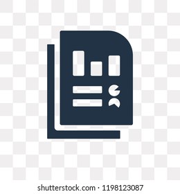 Analytics vector icon isolated on transparent background, Analytics transparency concept can be used web and mobile