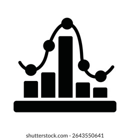 Analytics Vector Icon which can easily modify or edit

