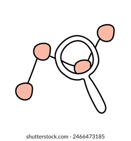 Analytics. Vector illustration in doodle style. 