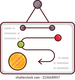 Analytik, Vektorgrafik auf transparentem Hintergrund. Hochwertige Symbole. Flachsymbole für Vektorgrafiken für Konzept und Grafikdesign. 
