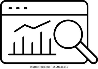 Analytics Vector Line Icons Design