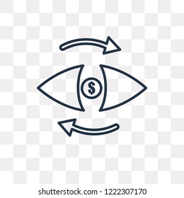 Analytics vector outline icon isolated on transparent background, high quality linear Analytics transparency concept can be used web and mobile