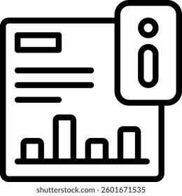 Analytics Warning Icon. Chart Icon