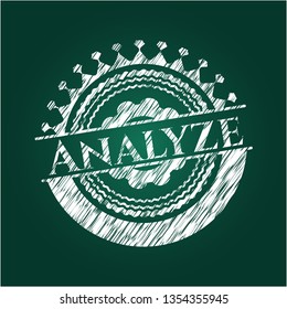 Analyze with chalkboard texture