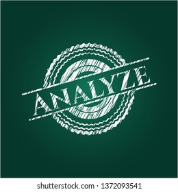 Analyze with chalkboard texture