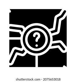 analyze data science glyph icon vector. analyze data science sign. isolated contour symbol black illustration