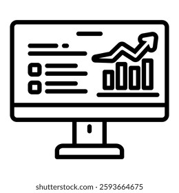 Analyze Icon in Glyph Style. Simple Vector Design. Simple Vector Glyph Icon