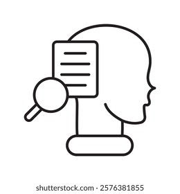 Analyze icon with white background vector stock illustration