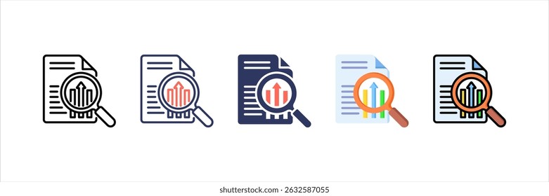 Analisar conjunto de ícones de vários estilos