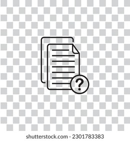 analyzed vector icon isolated on transparent background