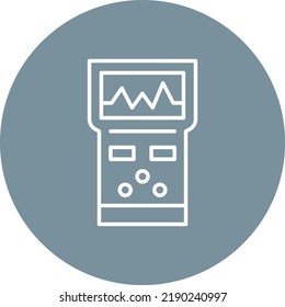 Analyzer line circle icon vector image. Can also be used for web apps, mobile apps and print media.