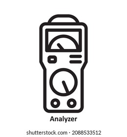 Analizador. diseño de iconos simple, mejor utilizado para banner, flayer o aplicación web. Curso editable con formato de archivo EPS 10