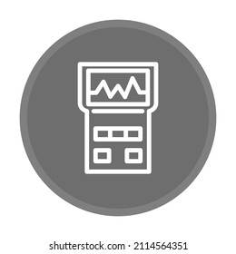 Analyzer Vector Grey Circle Line Design
