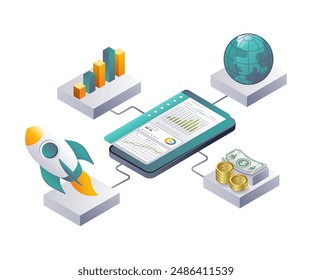 Analysieren von Unternehmensdatennetzwerken in Startups mit Smartphone-Technologie