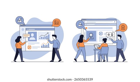Analyzing business growth and performance metrics together as a team