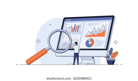 Analisando Tendências de Desempenho de Negócios com Ferramentas de Gráfico Digital