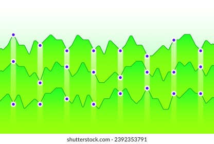 Analyzing financial stock market data flow abstract background. Stock exchange activity, share market movement graph in flat design for website, project, presentation. EPS 10 vector illustration.