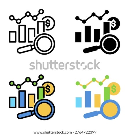 Analyzing icon collection of various styles for design branding, print and digital media
