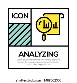 ANALYZING AND ILLUSTRATION ICON CONCEPT