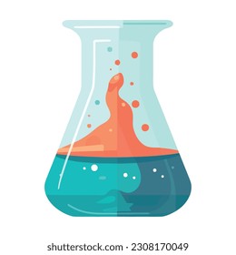 análisis en laboratorio con icono de equipo aislado