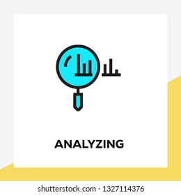 ANALYZING LINE ICON SET