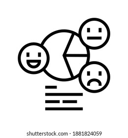 analyzing reviews line icon vector. analyzing reviews sign. isolated contour symbol black illustration