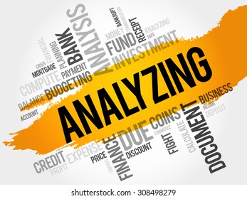 ANALYZING word cloud, business concept