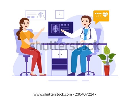Anamnesis System Vector Illustration for Information About the Disease and Healthcare Database in Flat Cartoon Hand Drawn Landing Page Templates