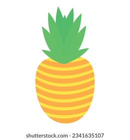 Ananas icon cartoon vector. Tropical fruit. Nature plant