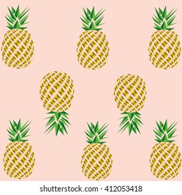 Ananas pattern vector illustration . you can use this for the poster , background, wallpaper .