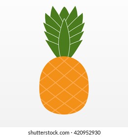 Ananas Pineapple icon isolated on background. Modern flat pictogram, business,  marketing, internet concept. Trendy Simple vector symbol for web site design or button to mobile app. Logo illustration
