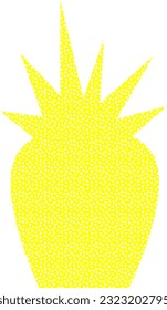 ananas pois tropical fruit yellow