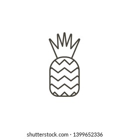 Ananas vector icon. Simple element illustration from food concept. Ananas vector icon. Drink concept vector illustration. on white background