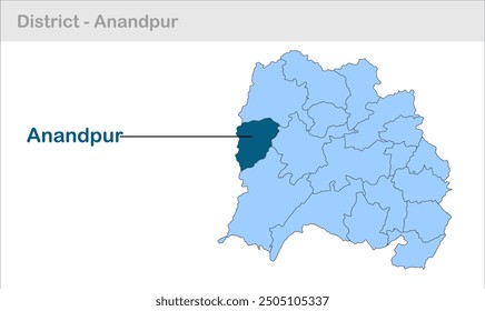 Anandpur subdistrict map, Pashchimi Singhbhum District, Jharkhand state, Republic of India, Government of Jharkhand, Indian territory, Eastern India, politics, village, tourism