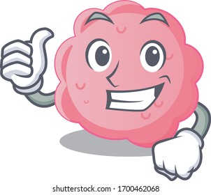 Anaplasma phagocytophilum cartoon character design making OK gesture