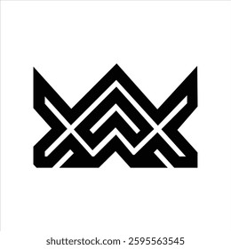 Anarch beautiful is a white and black logo. You can edit this logo.