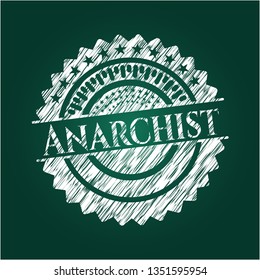 Anarchist with chalkboard texture