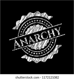 Anarchy chalkboard emblem