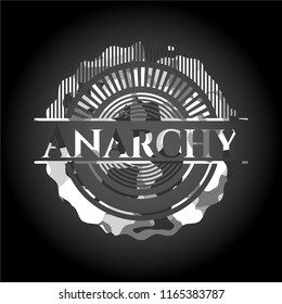 Anarchy on grey camo texture