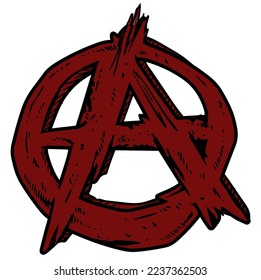 Anarchy punk symbol suitable for poster