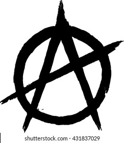 Знак анархии. Векторное изображение