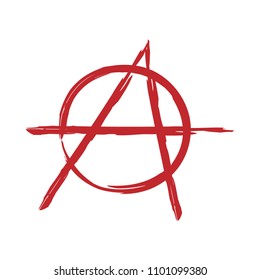 Anarchy symbol. Vector sign