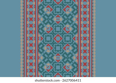 Anarkali frock design Seamless Native American, Motif embroidery, Pixel Ikat embroidery vector Design for Print lace pattern turkish ceramic ancient egypt art jacquard pattern
