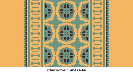 Anarkali Pattern Seamless Australian aboriginal pattern Motif embroidery, Pixel Ikat embroidery vector Design for Print pattern vintage flower folk navajo patchwork pattern