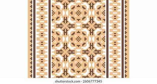 Anarkali Pattern Seamless Bandana print silk Motif embroidery, Pixel Ikat embroidery vector Design for Print vyshyvanka placemat quilt sarong sarong beach kurtis Indian motifs