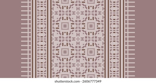 Anarkali Pattern Seamless Bandana print silk Motif embroidery, Pixel Ikat embroidery vector Design for Print indigenous art aboriginal art pattern floral kurti mughal border